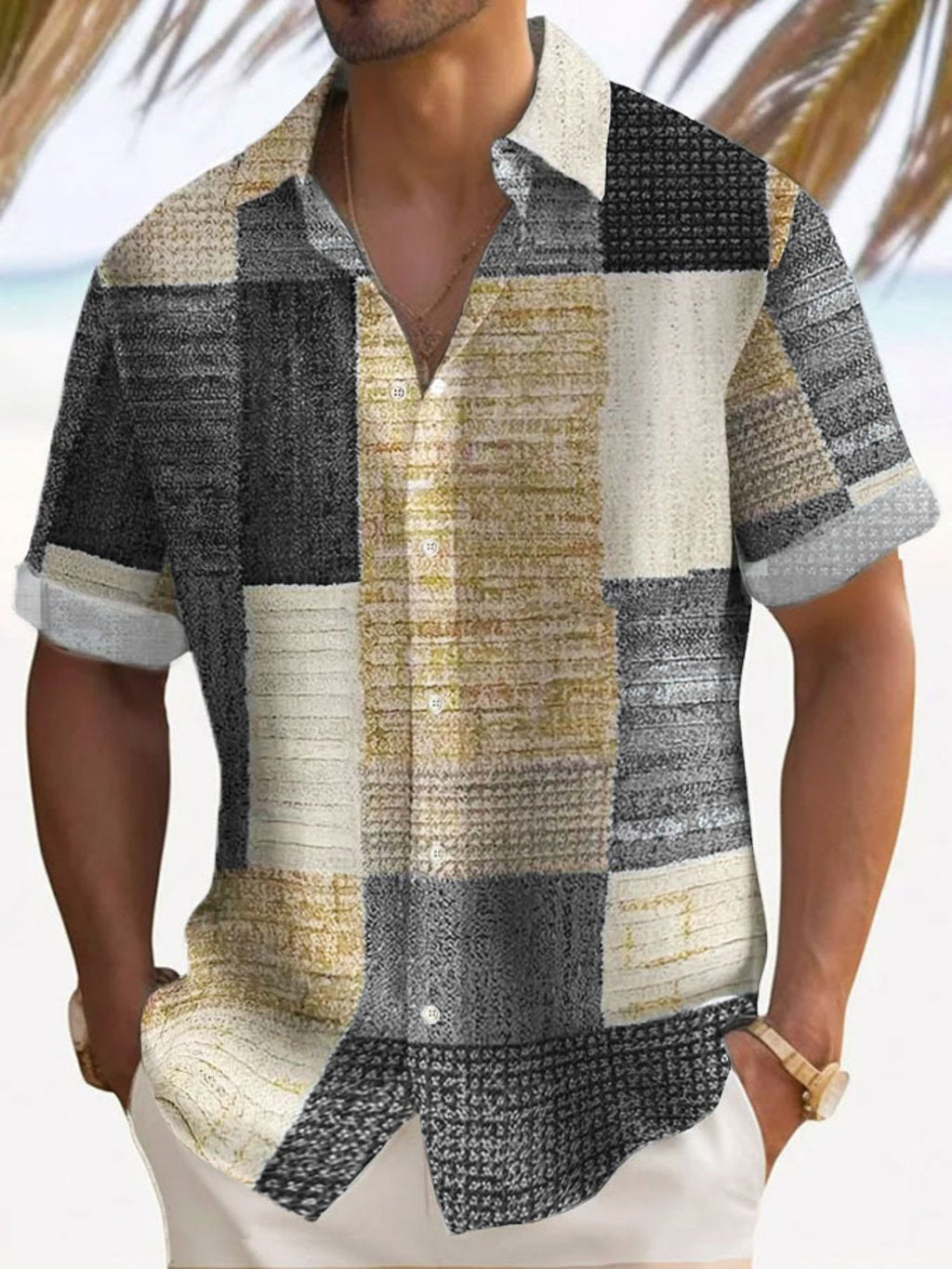Maevine | Chemise élégante à manches courtes