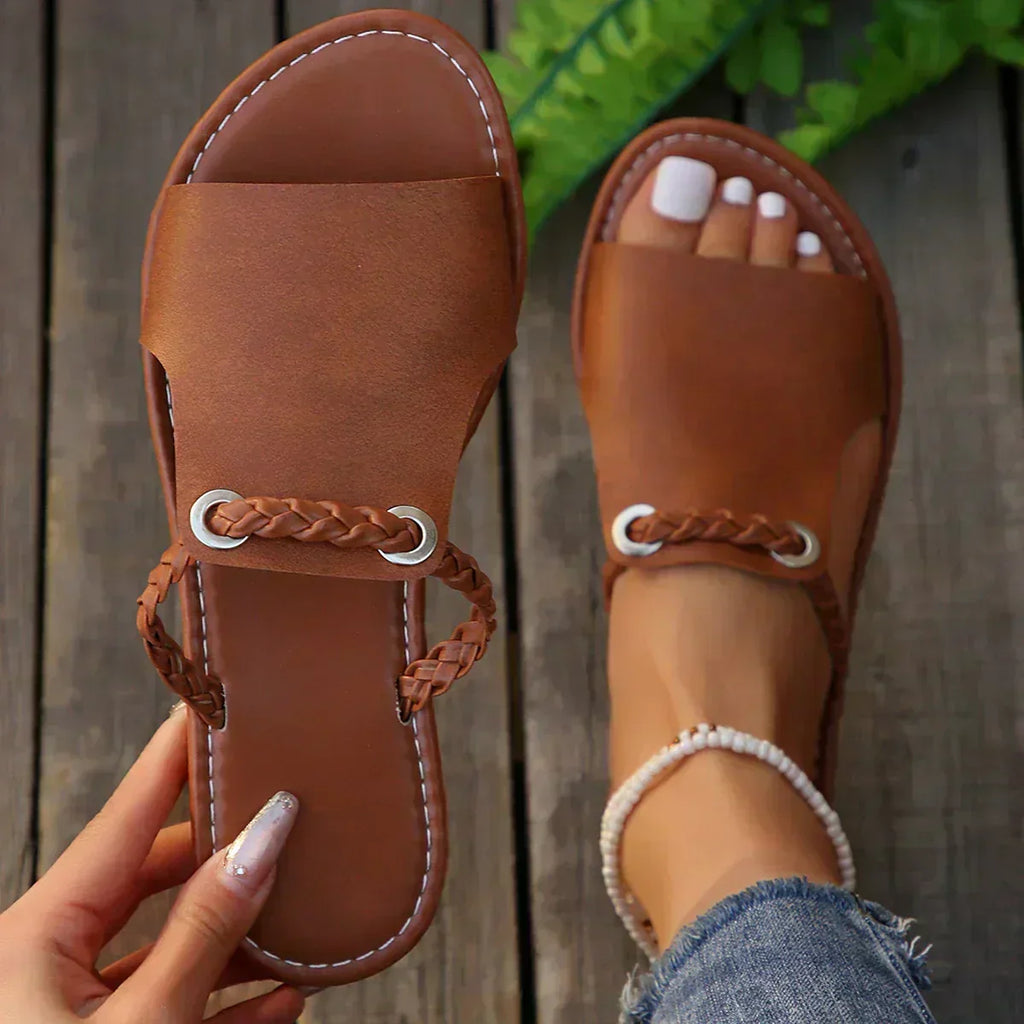 Marguerite™ | Sandales Tressées à Enfiler