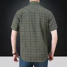 Maevine | Chemise élégante à manches courtes à carreaux