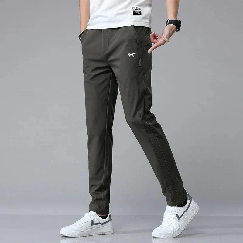 Pantalons de Golf Élégants en Tissu Luxe - Adrian