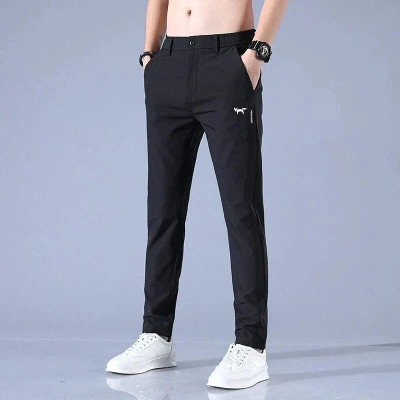 Pantalons de Golf Élégants en Tissu Luxe - Adrian