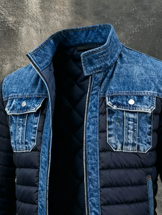 Lucas | Veste matelassée style denim