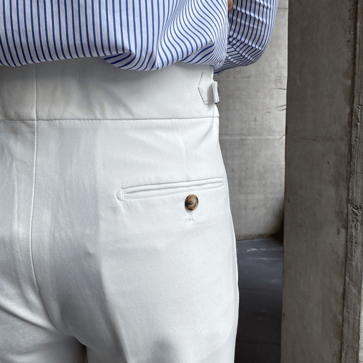 Élégants Pantalons Taille Haute en Tissu Luxe - Edward