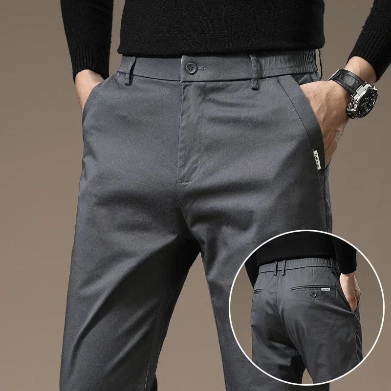 Pantalon Chino Élégant Slim en Tissu Luxe - Damien