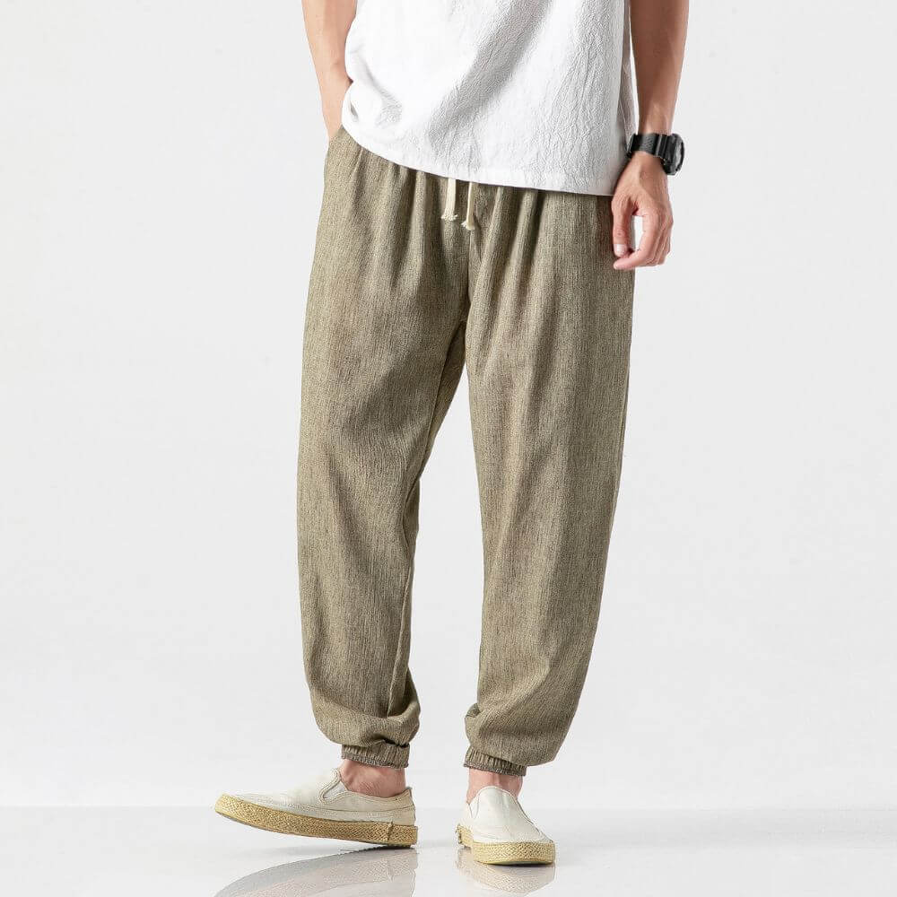 **Pantalons Élégants en Tissu Aéré - Émile**