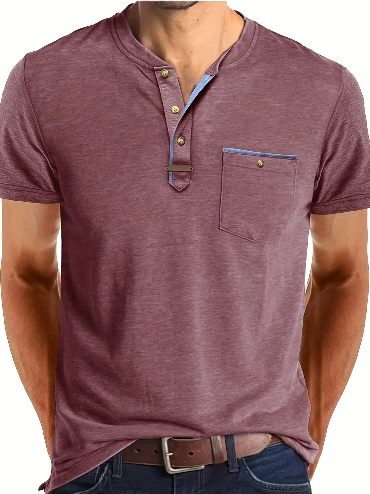 Maevine | T-shirt col rond élégant avec poche