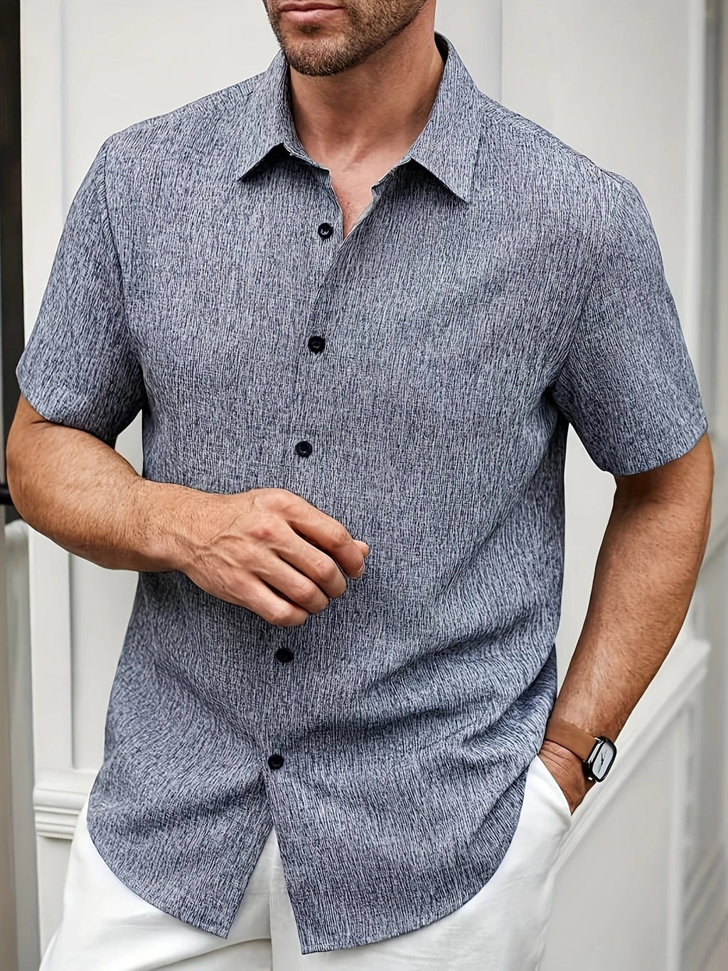 Maevine | Chemise légère à manches courtes en mélange de lin