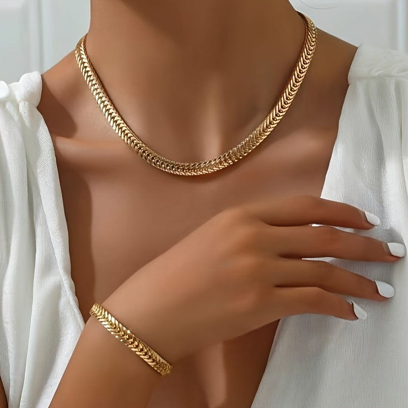 Ondine™ | Set Collier & Bracelet Queue de Poisson de Luxe