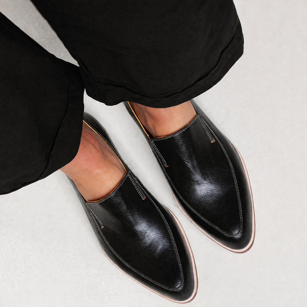 Zoé™ | Mocassin Patchwork Noir