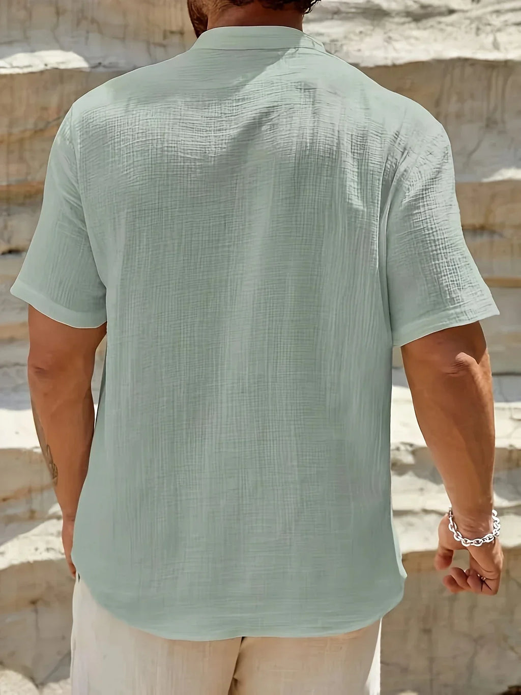 Maevine | Chemise d'été élégante à col montant