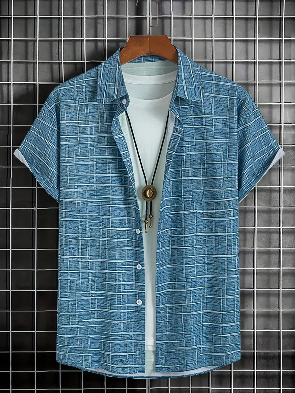 Maevine | Chemise élégante à motif rayé et à carreaux