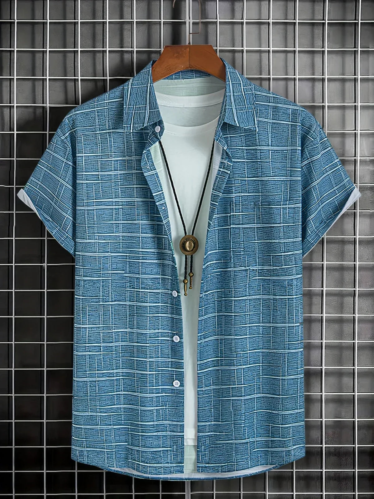 Maevine | Chemise élégante à motif rayé et à carreaux