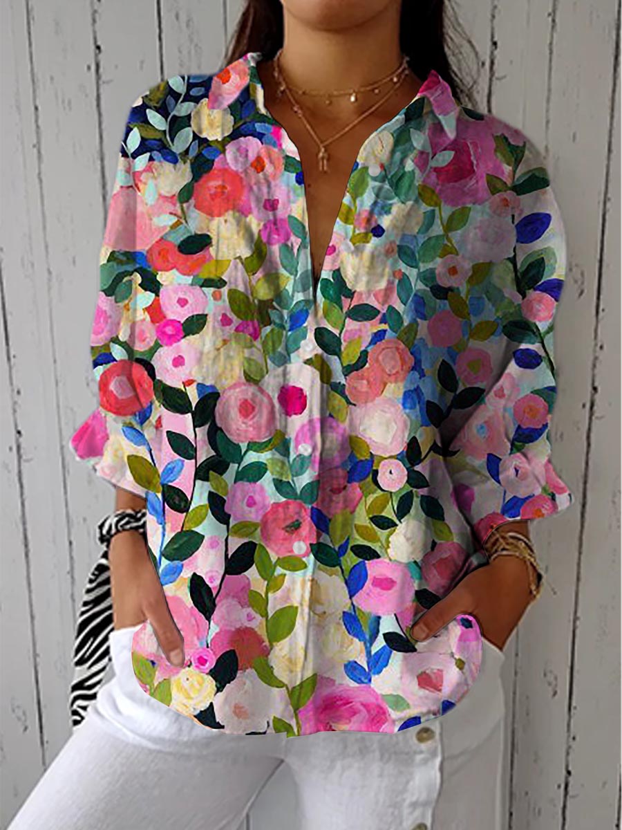 Flore™ | Blouse Toile Fleurie