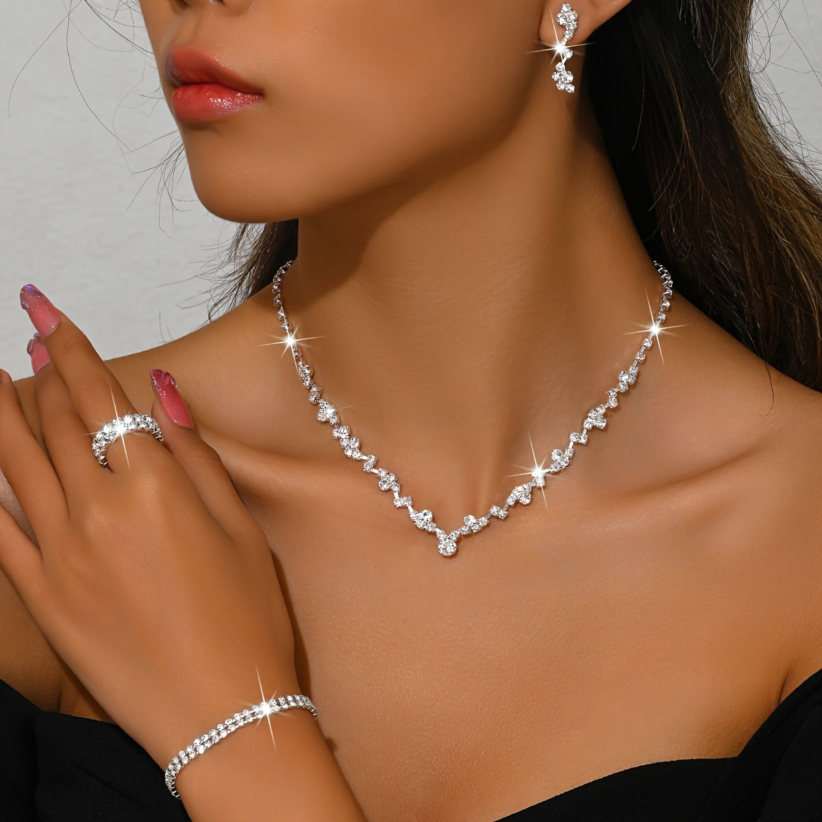 Bénédicte™ | Set Bijoux Élégant Léger 4 Pièces