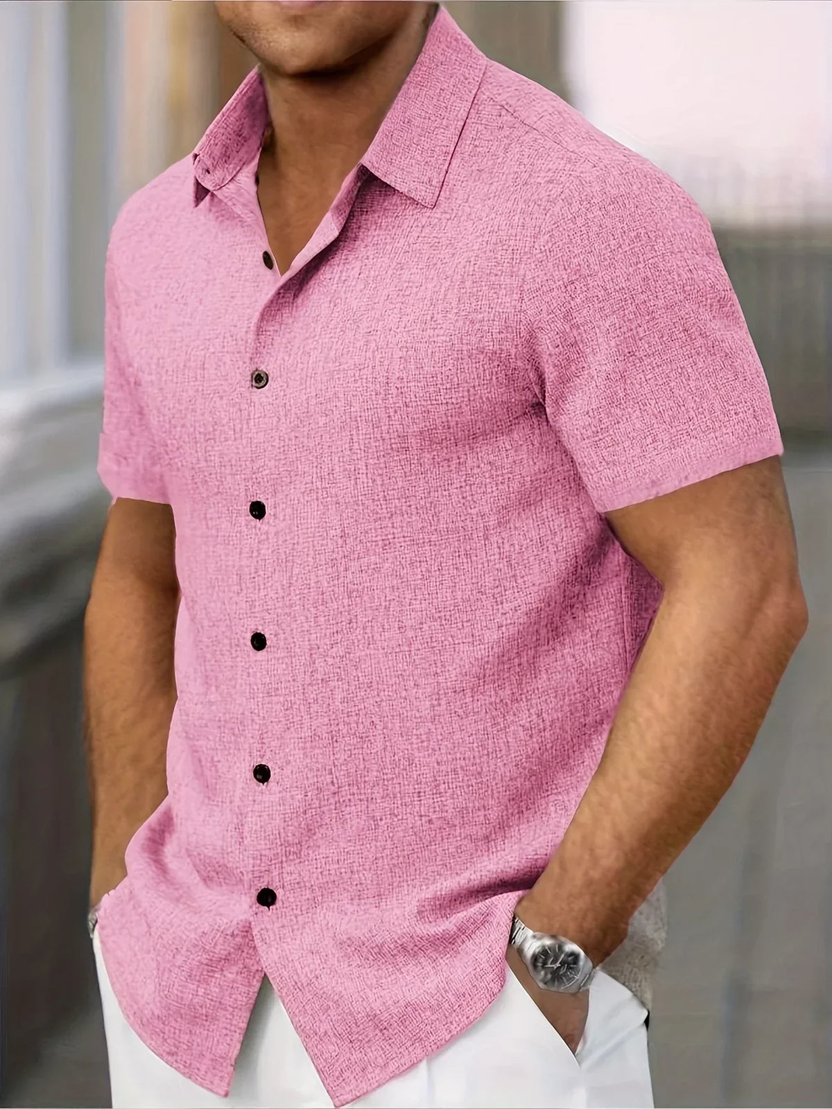 Maevine | Chemise légère à manches courtes en mélange de lin
