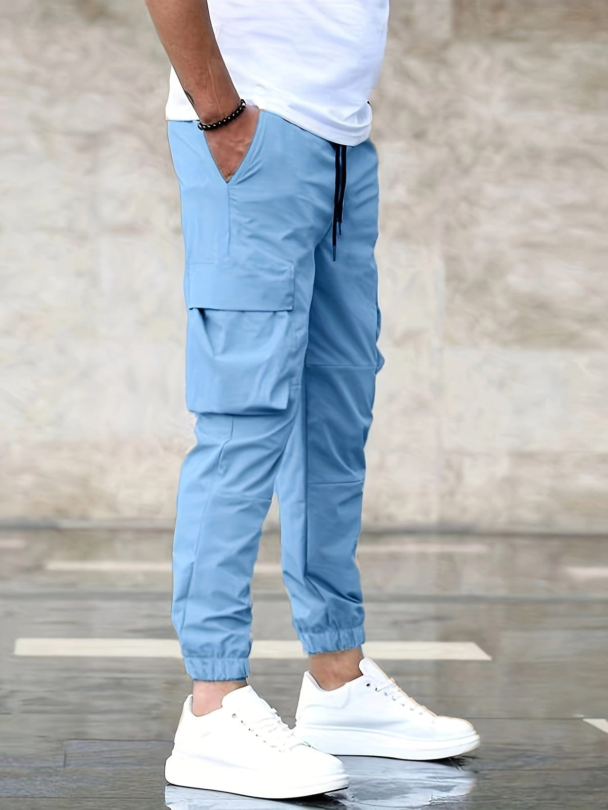 Pantalons Cargo Élégants en Tissu Polyvalent - Maison Claire et Sylvie
