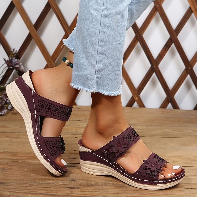 Renée™ | Sandales Confort Compensées