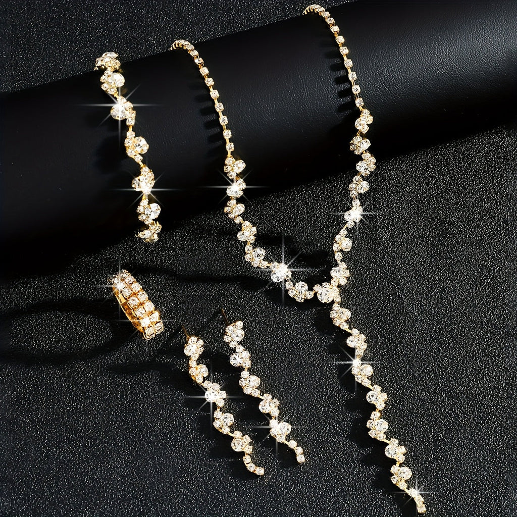 Valentine™ | Set Bijoux Fleur Étincelante Haut de Gamme
