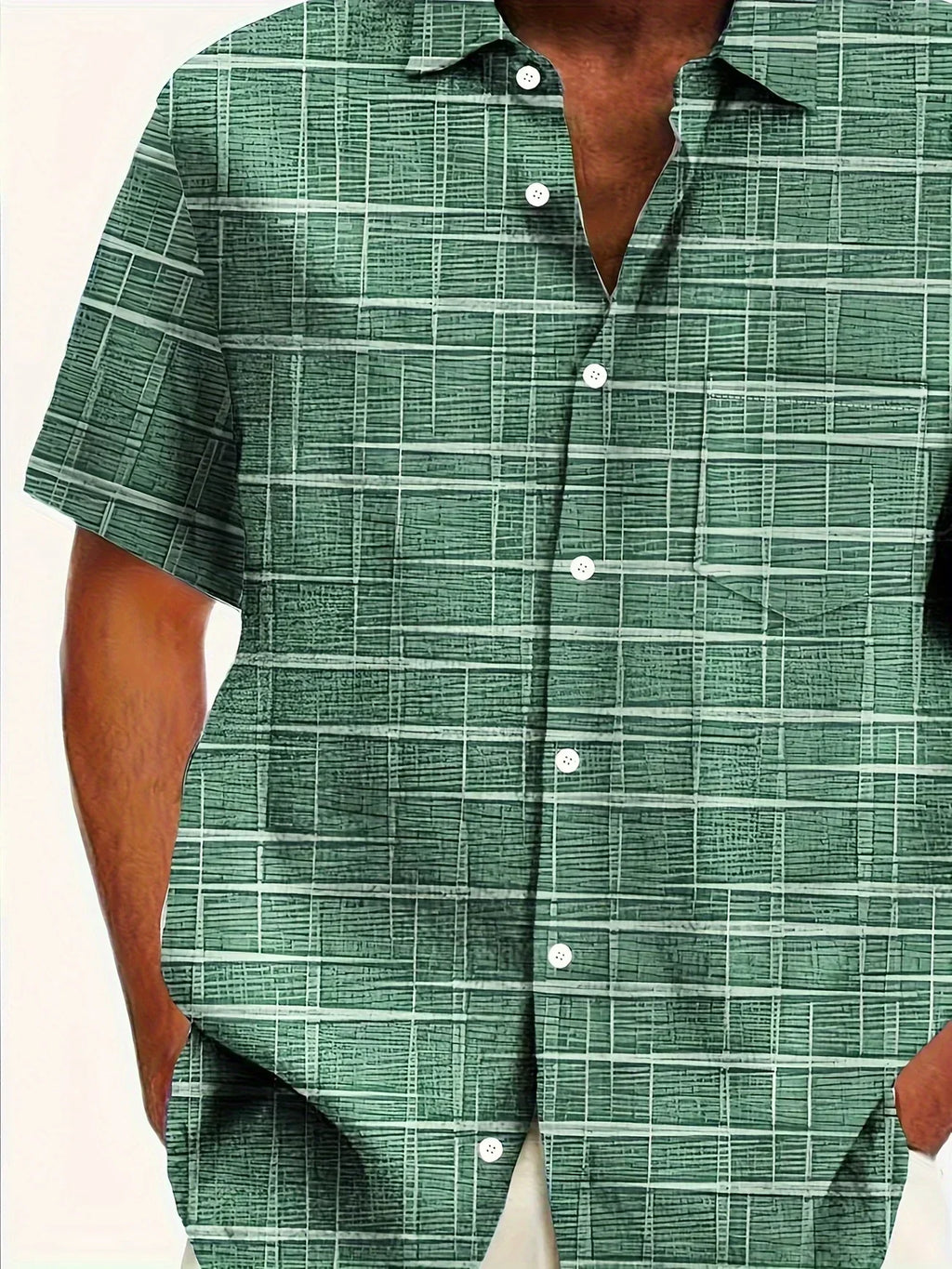 Maevine | Chemise élégante à motif rayé et à carreaux