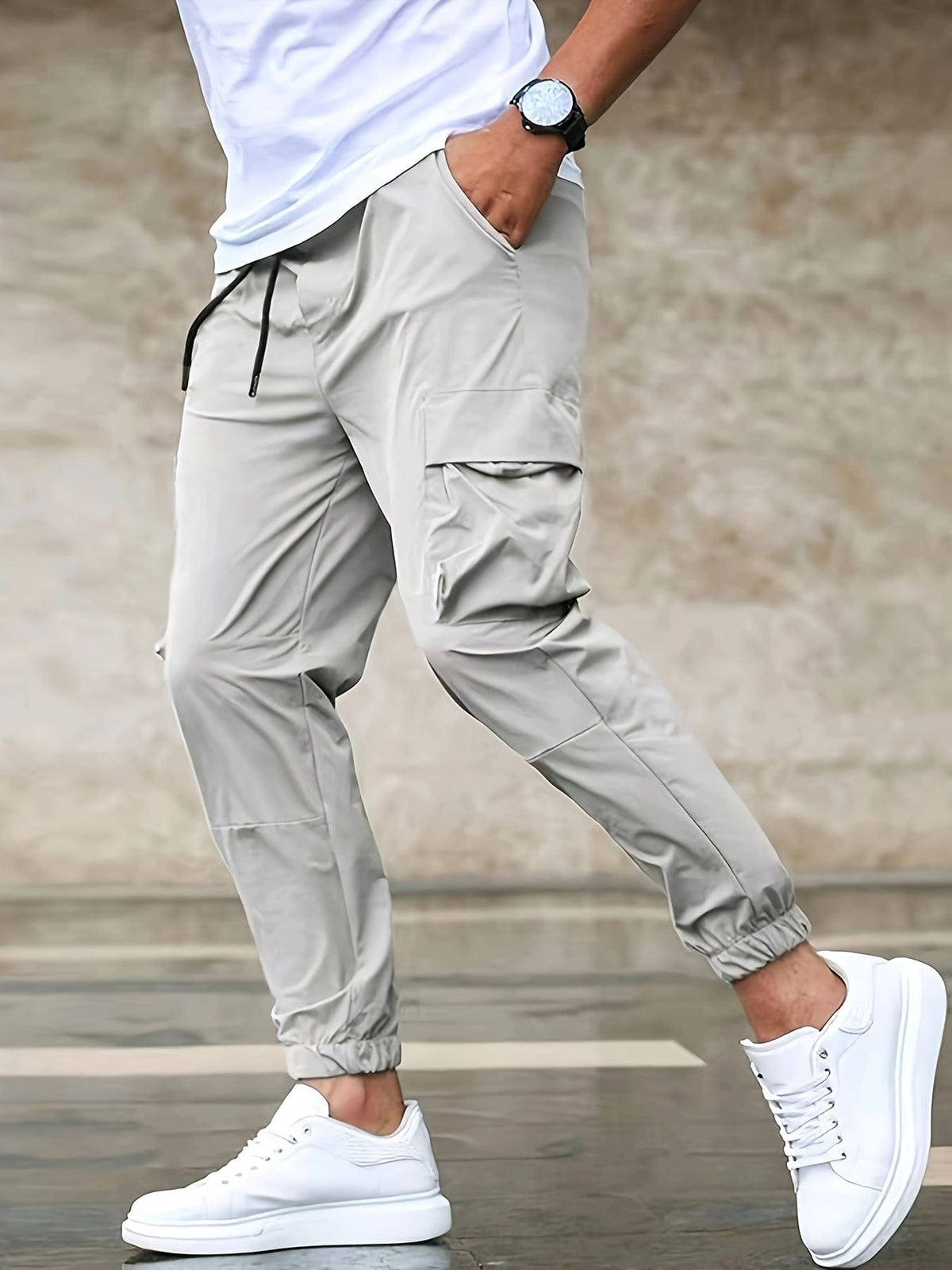 Pantalons Cargo Élégants en Tissu Polyvalent - Maison Claire et Sylvie