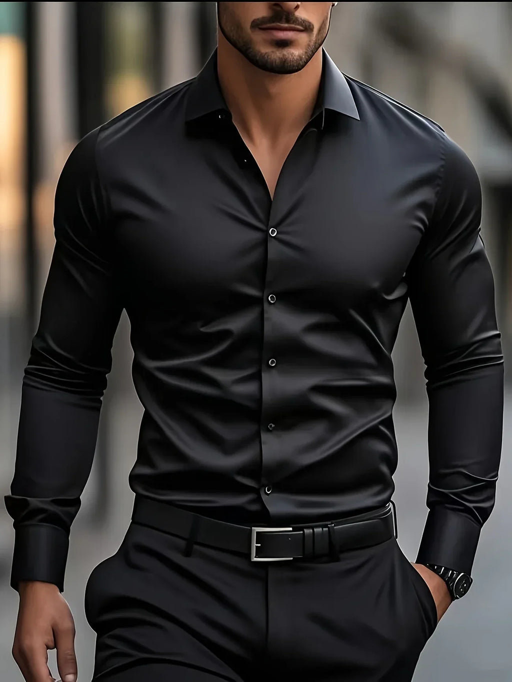 Maevine | Chemise élégante à manches longues avec boutons