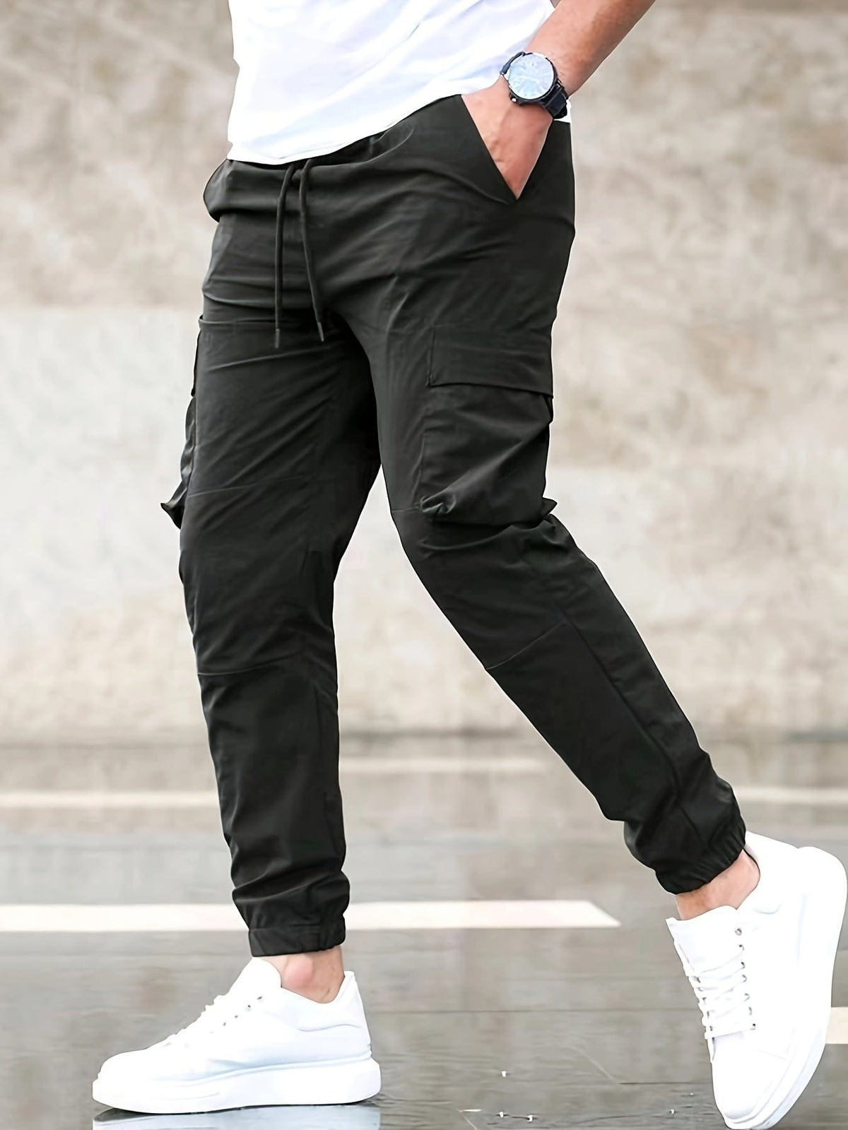 Pantalons Cargo Élégants en Tissu Polyvalent - Maison Claire et Sylvie