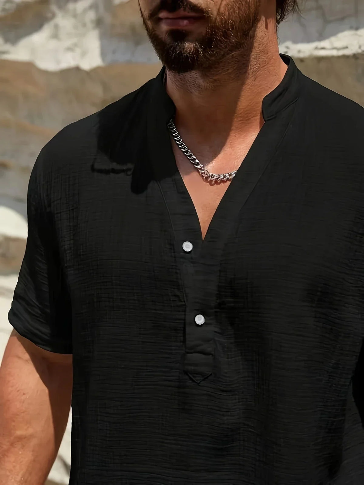 Maevine | Chemise d'été élégante à col montant