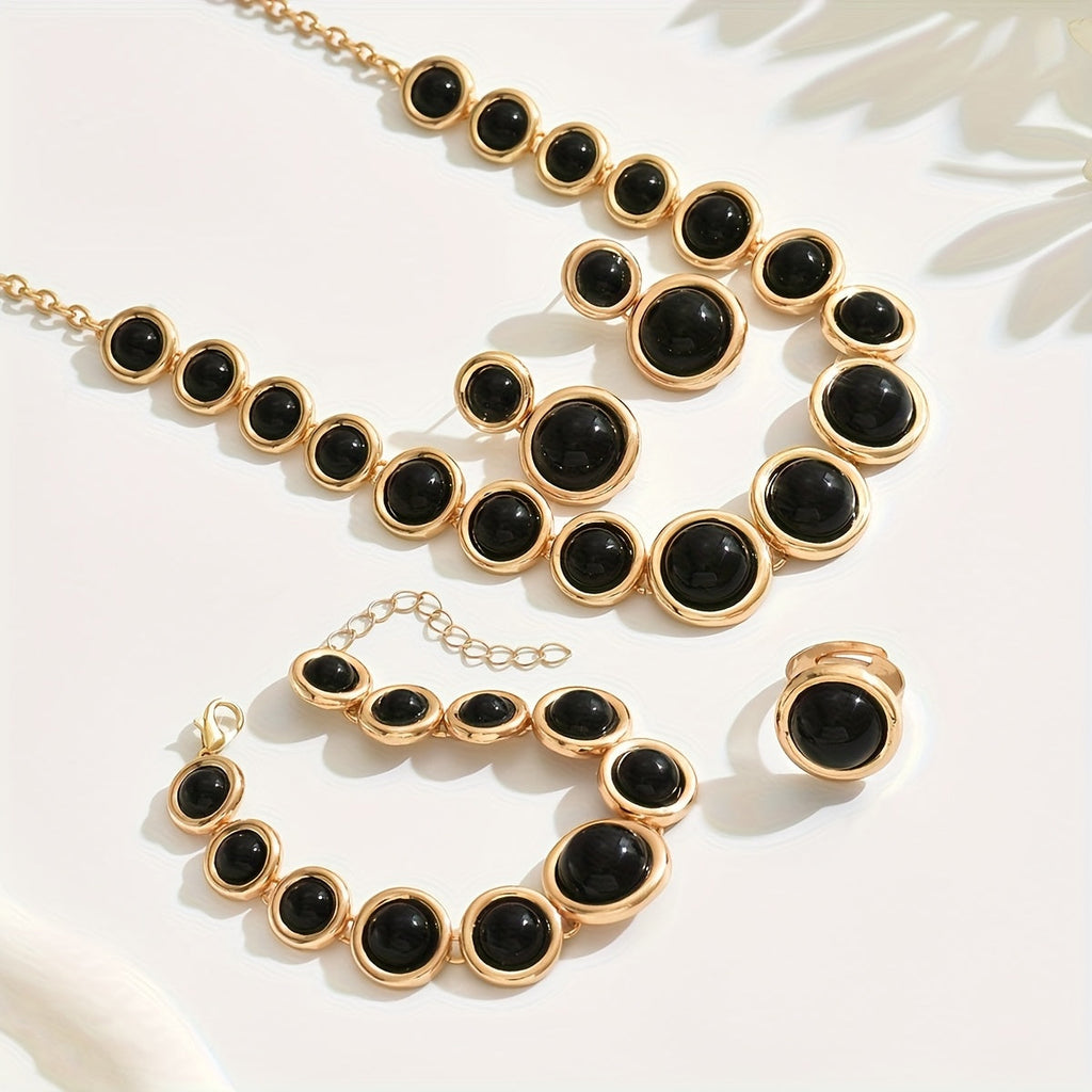 Ginette™ | Set Bijoux Rétro 4 Pièces