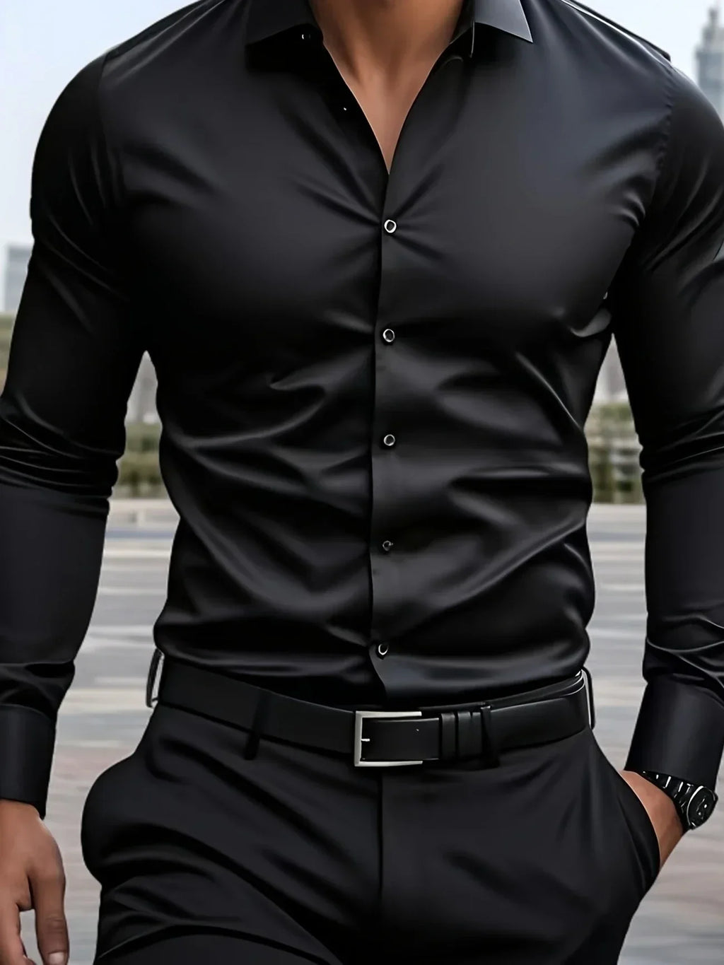 Maevine | Chemise élégante à manches longues avec boutons