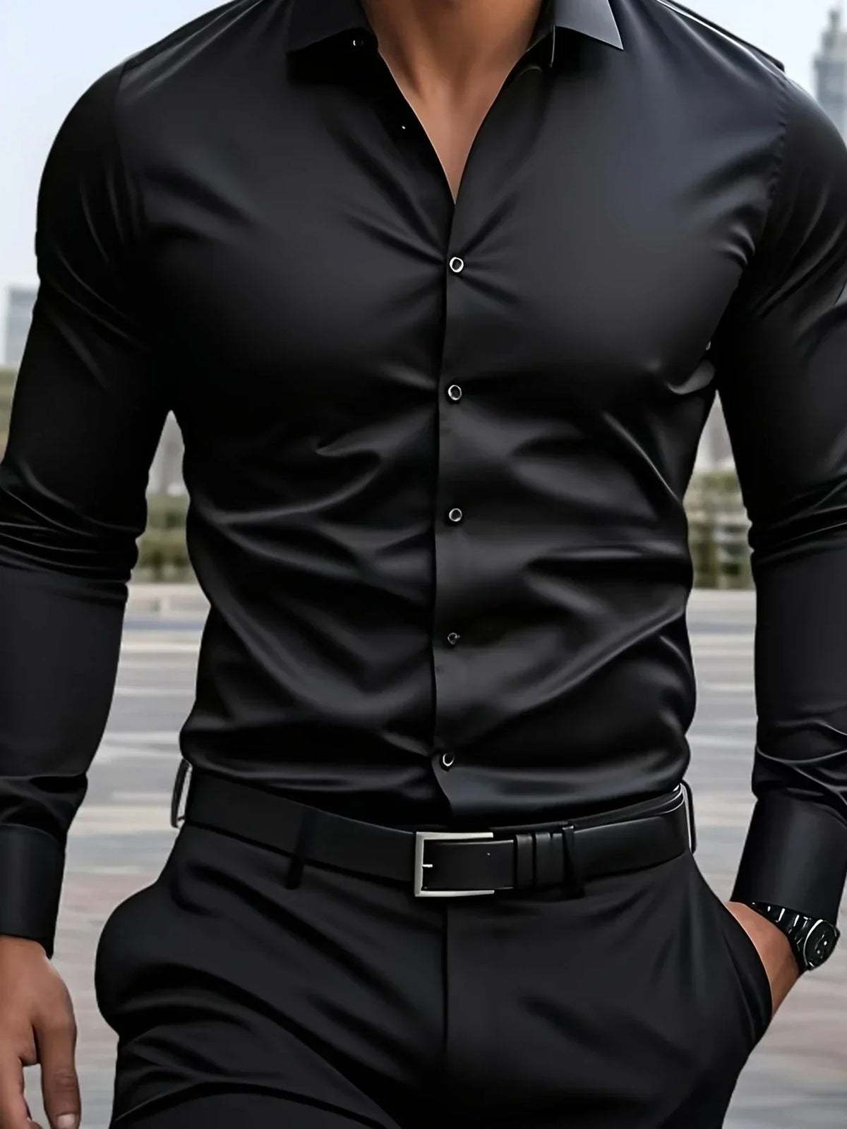 Maevine | Chemise élégante à manches longues avec boutons