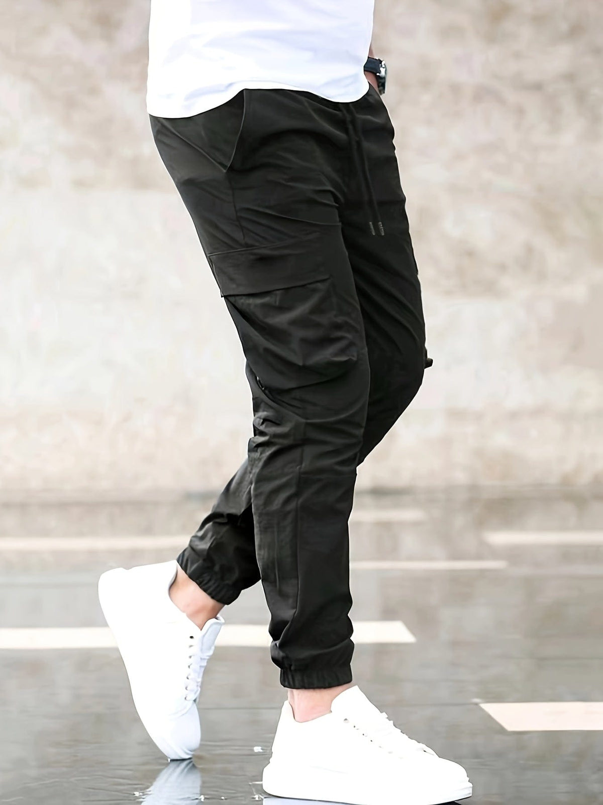 Pantalons Cargo Élégants en Tissu Polyvalent - Maison Claire et Sylvie