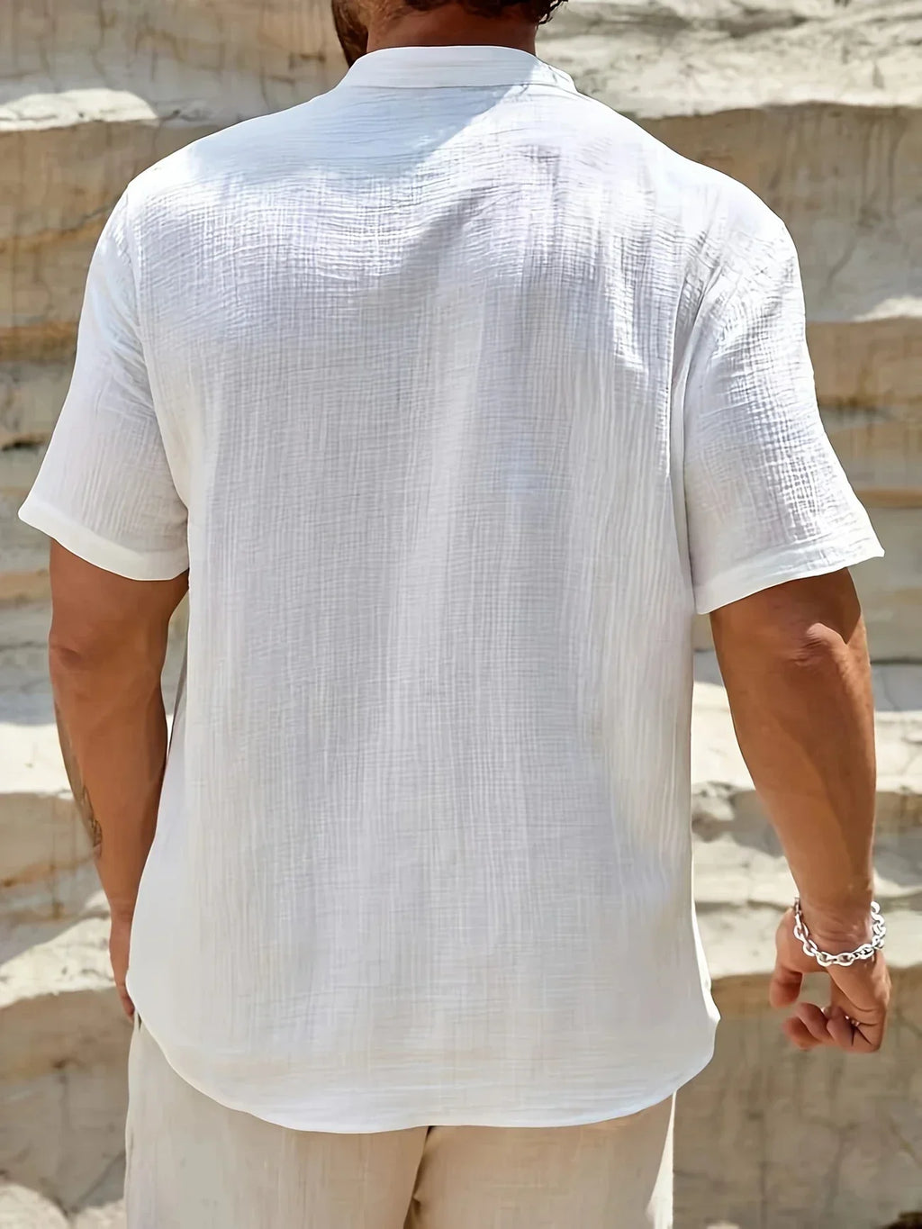 Maevine | Chemise d'été élégante à col montant