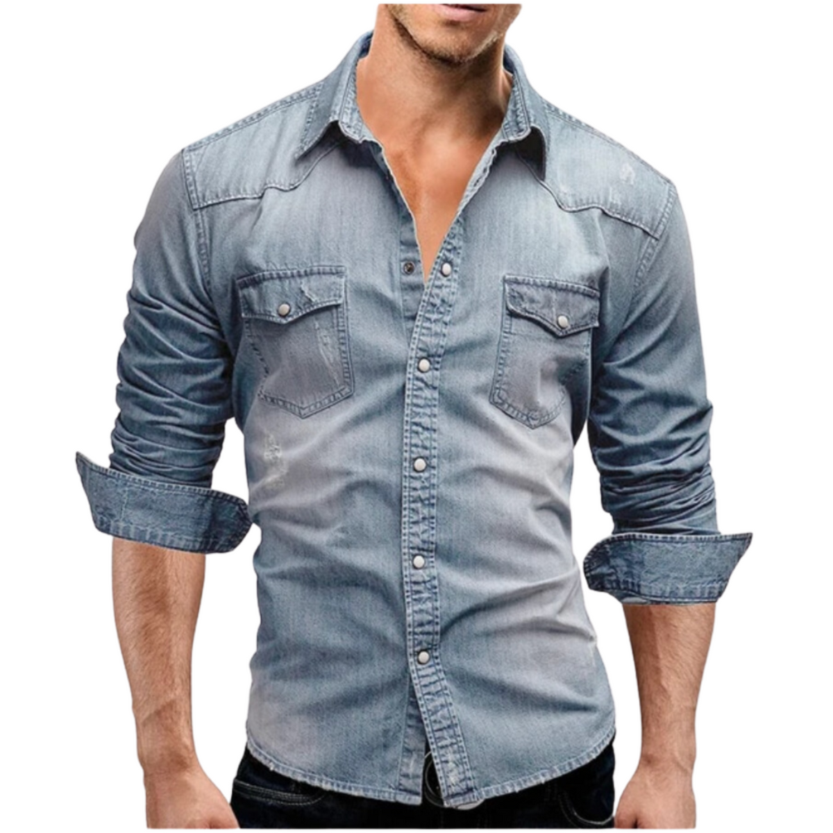 Maevine | Chemise en denim au style moderne