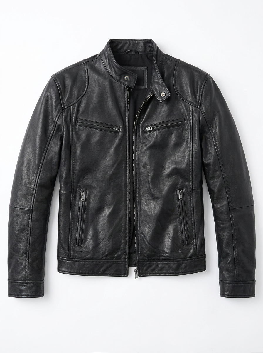 Veste noire au style classique