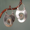 Josette™ | Boucles d'Oreilles Vintage Argentées Irrégulières