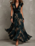 Angèle | Robe Longue Superposée Fleurie