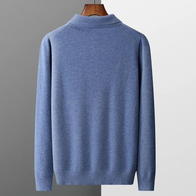 Pull Polo en Cachemire d'Élégance - Maison Claire et Sylvie