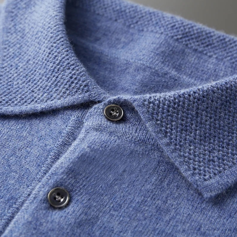 Pull Polo en Cachemire d'Élégance - Maison Claire et Sylvie