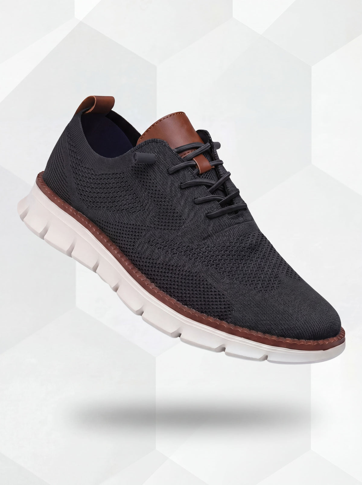 Chaussures respirantes ultra-confort : noir et blanc