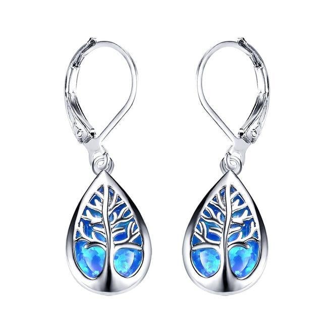Sylvaine™ | Boucles d'Oreilles Arbre de Vie Dorées