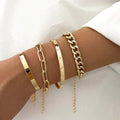 Simone™ | Set de Bracelets Dorés Modernes