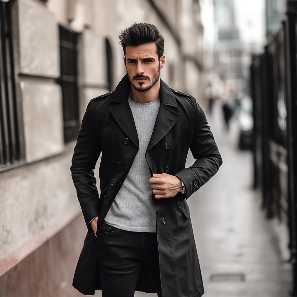 Manteau Chic en Laine de Cachemire - Élégance et Confort Assuré