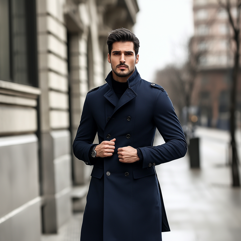 Manteau Chic en Laine de Cachemire - Élégance et Confort Assuré